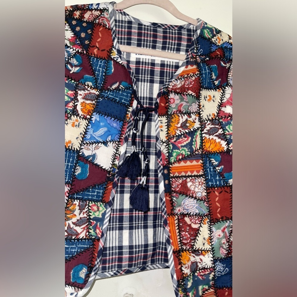 - Alix Of Bohemia Billie Broken Glass Quilt Reverseable  Jacket - Picture 17 of 17